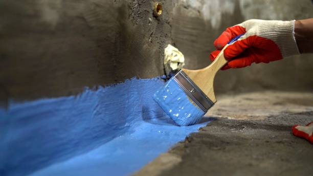 Commercial Interior Drainage System project at a Severna Park, MD business property by SJ Waterproofing Pros